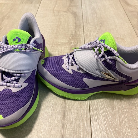 Curry Fox 1 Basketball Shoes by Under Armour Purple and Green Athletic Shoes - Picture 1 of 7
